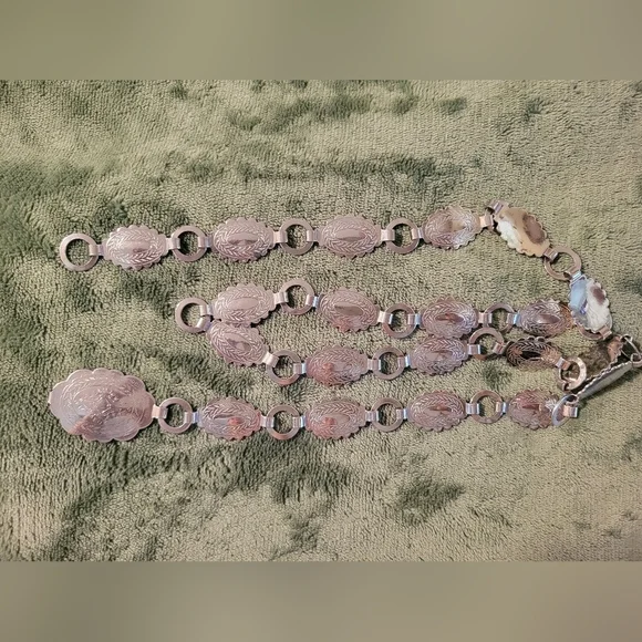 Vintage Costume Grade Silver Concho belt - Picture 3 of 6